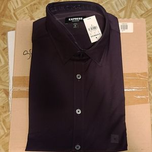 NWT Express Long Sleeve Purple Dress Shirt